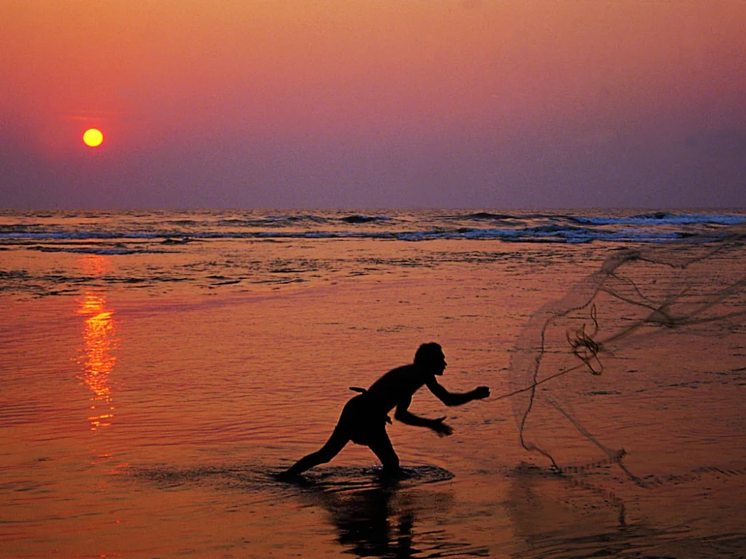 Sunset on the beach